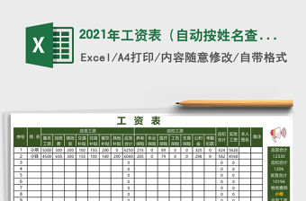 2021年工資表（自動按姓名查詢）