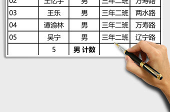 學生資料表Excel表格