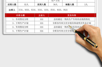 2021年會(huì)議記錄表