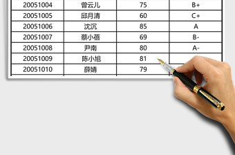 學(xué)生成績(jī)表模板