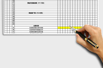 網(wǎng)站運(yùn)營(yíng)進(jìn)度表格