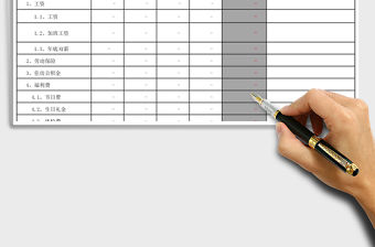 公司年度財(cái)務(wù)預(yù)算格式excel模板