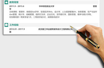 2021年行政人事表格求職簡(jiǎn)歷