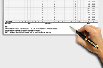 2021年工資表（自動(dòng)計(jì)算）