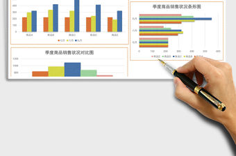 立季度商品銷售狀況分析報(bào)表Excel模板