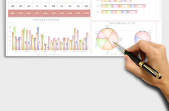 上半年企業項目支出分析表Excel模板