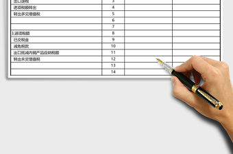 財(cái)務(wù)應(yīng)交增值稅明細(xì)表