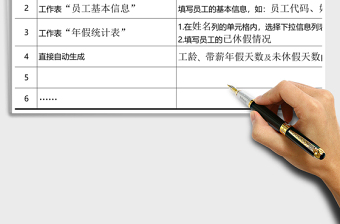 2021年員工年假情況統(tǒng)計表