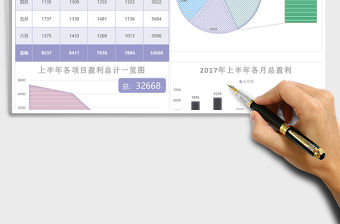 實用項目盈利情況分析excel模板