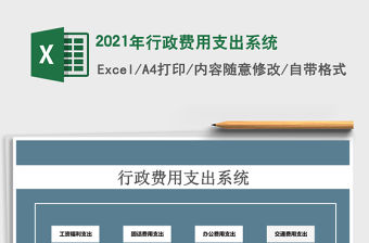 2021年行政費(fèi)用支出系統(tǒng)