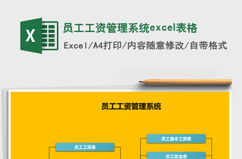 員工工資管理系統excel表格