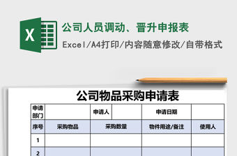 公司人員調動、晉升申報表