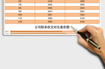 公司財(cái)務(wù)收支對比excel表格模板