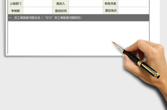 2021年員工績效面談記錄表