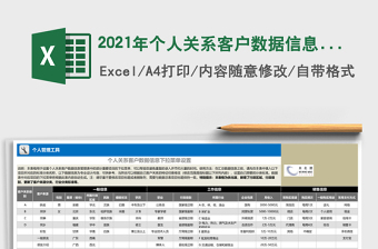 2021年個人關系客戶數據信息查詢表（籍貫、職業(yè)、級別多條件