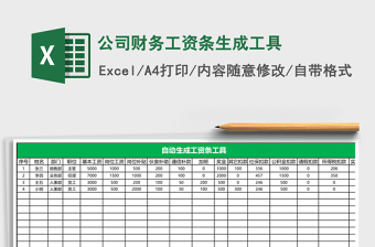 公司財務(wù)工資條生成工具