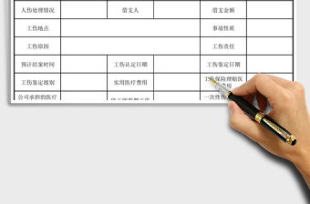 2021年工傷報(bào)告單