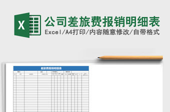 公司差旅費報銷明細表