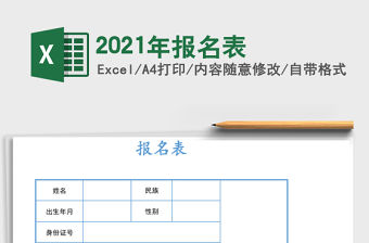 2021年報名表