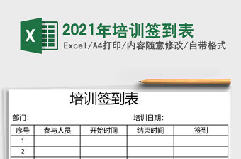 2021年培訓(xùn)簽到表