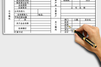 2021年供貨商調(diào)查表