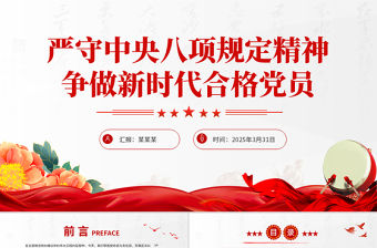 嚴(yán)守中央八項(xiàng)規(guī)定精神爭做新時(shí)代合格黨員PPT黨課課件