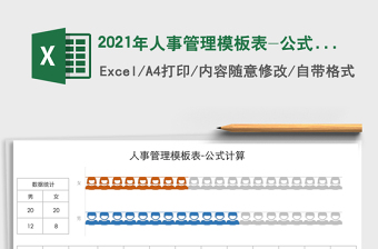 2021年人事管理模板表-公式計(jì)算