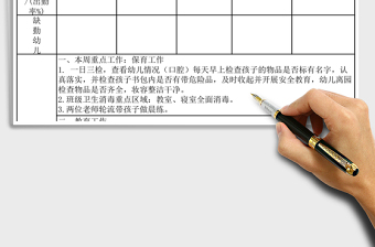 2021年周工作計劃與總結(jié)