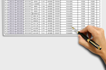 2021年物料需求登記表