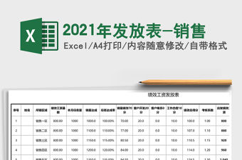 2021年發(fā)放表-銷售