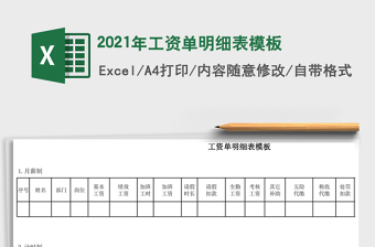 2021年工資單明細(xì)表模板