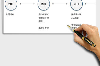 2021年公司歷程圖免費下載