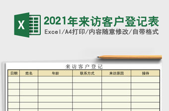 2021年來訪客戶登記表