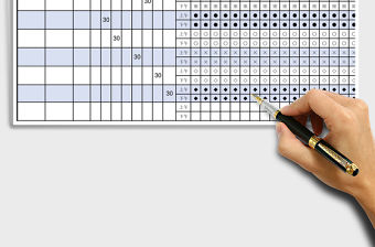 2021年通用考勤表-績效考核