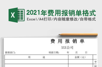 2021年費用報銷單格式