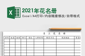 2021年花名冊