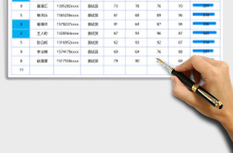 2021年招聘面試成績自動排名