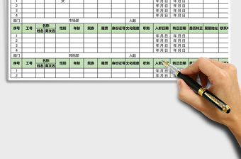 2021年員工花名冊(cè)