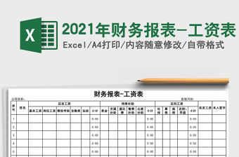 2021年財務報表-工資表