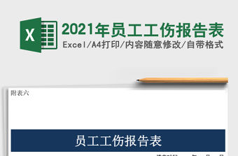 2021年員工工傷報告表