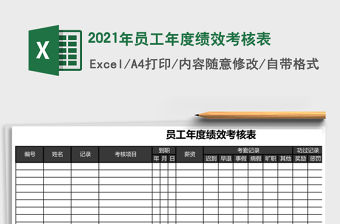 2021年員工年度績效考核表