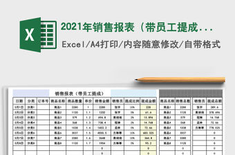 2021年銷售報表（帶員工提成）