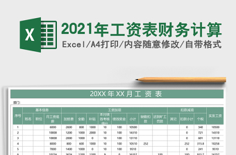 2021年工資表財(cái)務(wù)計(jì)算