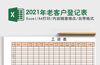 2021年老客戶登記表