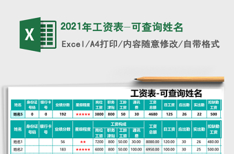 2021年工資表-可查詢姓名