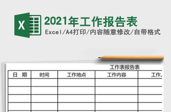 2021年工作報告表