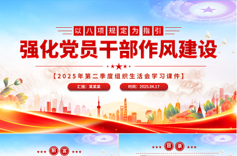2025以八項(xiàng)規(guī)定為指引強(qiáng)化黨員干部作風(fēng)建設(shè)PPT黨課下載