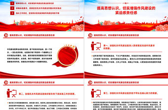 加強作風建設(shè)PPT紅色簡潔2025年廉政教育專題黨課課件