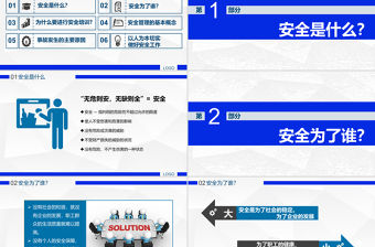藍色創意風2025安全生產培訓PPT安全是企業的生命線全國安全生產月課件下載