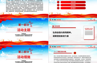 全國助殘日PPT弘揚自強與助殘精神凝聚團結奮進力量課件